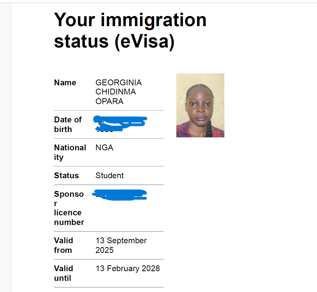 Georginia Chidinma Opara